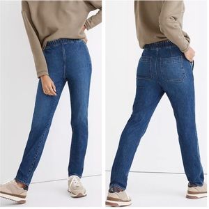 NWT Madewell Pull On Straight Leg Jeans In Saul Wash Style NC357 Women’s Size 25